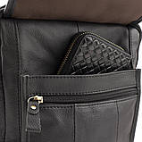 Сумка чоловіча флотар Vintage 14763 Чорна, фото 9