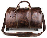 Сумка дорожня Vintage 14254 на колесах Коричнева, фото 2