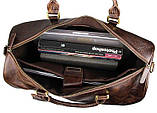 Сумка дорожня Vintage 14254 на колесах Коричнева, фото 10