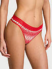 Трусики Стрінги Victoria's Secret Logo Thong Panty, Червоні, фото 2