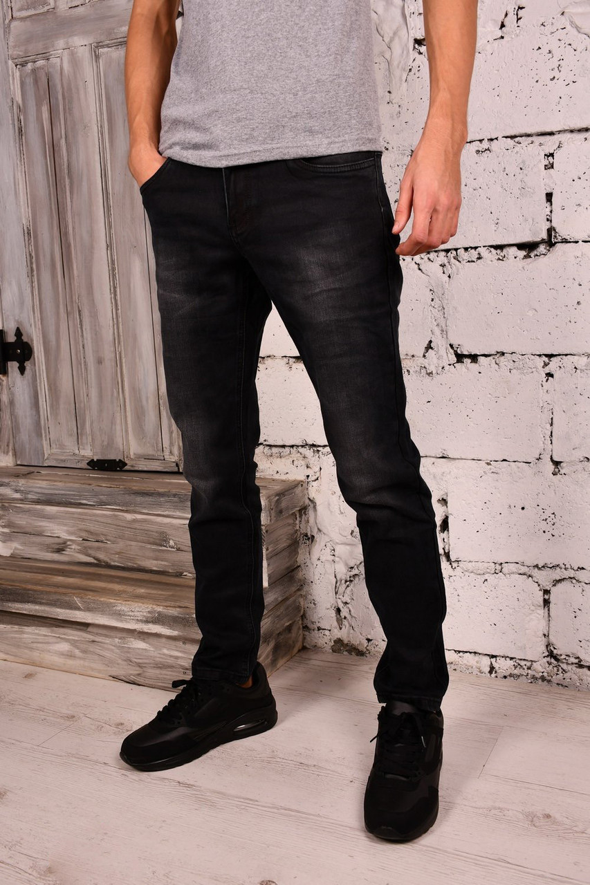 Джинси підліткові FANGSIDA стрейчові молодіжні чорні