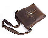 Сумка чоловіча Vintage 14675 Коричнева, фото 7