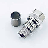 Розєм N-тип Male NM500 на кабель коаксіальний CAVEL WL500, 50 Ом, 11,0 ГГц, фото 3