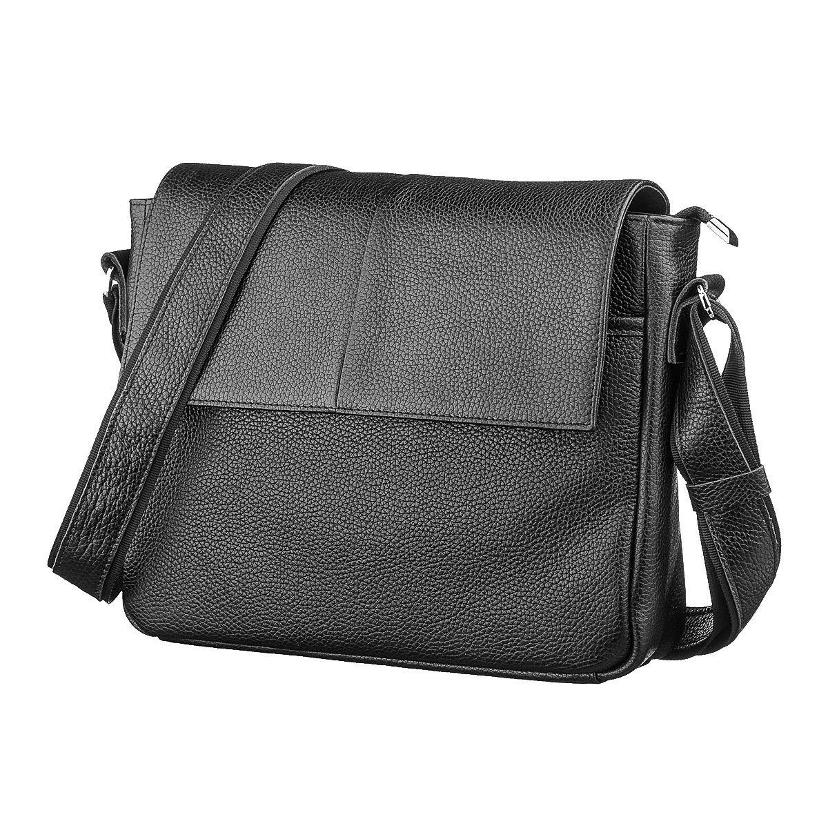 Сумка SHVIGEL 11131 шкіряна Чорна, фото 1