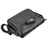 Сумка SHVIGEL 11131 шкіряна Чорна, фото 7