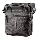 Сумка чоловіча комбо SHVIGEL 11174 шкіряна Чорна, фото 2