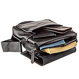 Сумка чоловіча комбо SHVIGEL 11174 шкіряна Чорна, фото 5