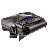 Сумка чоловіча комбо SHVIGEL 11174 шкіряна Чорна, фото 7