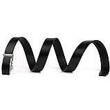 Ремінь чоловічий з автоматичною пряжкою Vintage 20294 Чорний, фото 5