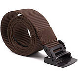 Тканинний чоловічий ремінь Vintage 20229 Коричневий, фото 6