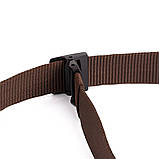 Тканинний чоловічий ремінь Vintage 20229 Коричневий, фото 7