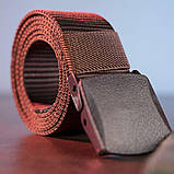 Тканинний чоловічий ремінь Vintage 20229 Коричневий, фото 9