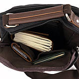 Сумка вертикальна текстильна Vintage 20079 Чорна, фото 7