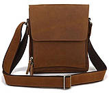 Сумка чоловіча Vintage 14159 з вінтажній шкіри Коричнева, фото 2