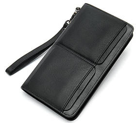 Чоловічий клатч-барсетка з ремінцем на руку Vintage 14656 Чорний