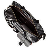 Чоловічий шкіряний великий портфель для ноутбука SHVIGEL 19118 Чорний, фото 4