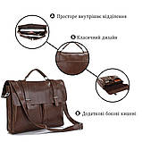 Портфель Vintage 14208 Коричневий, фото 4