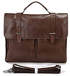 Портфель Vintage 14208 Коричневий, фото 5