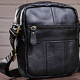 Сумка чоловіча флотар Vintage 14721 Чорна, фото 7