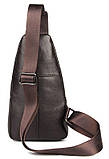 Сумка чоловіча через плече Vintage 14952 Коричнева, фото 4