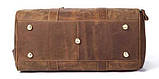 Сумка дорожня чоловіча шкіряна Vintage 14893 Коричнева, фото 6