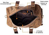 Сумка дорожня чоловіча шкіряна Vintage 14893 Коричнева, фото 7