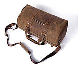 Сумка дорожня чоловіча шкіряна Vintage 14893 Коричнева, фото 9