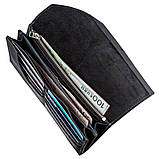 Шкіряний клатч унісекс на магніті GRANDE PELLE 11214 Чорний, фото 6