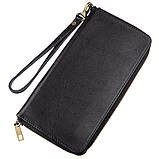 Чоловічий горизонтальний шкіряний клатч SHVIGEL 19120 Чорний, фото 2