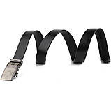 Ремінь чоловічий з автоматичною пряжкою шахматка Vintage 20266 Чорний, фото 2