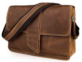 Сумка чоловіча Vintage 14231 в вінтажному стилі Коричнева
