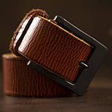 Ремінь чоловічий Vintage 20071 Рудий, фото 6