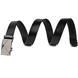 Ремінь чоловічий з пряжкою автомат діагональ Vintage 20252 Чорний, фото 6