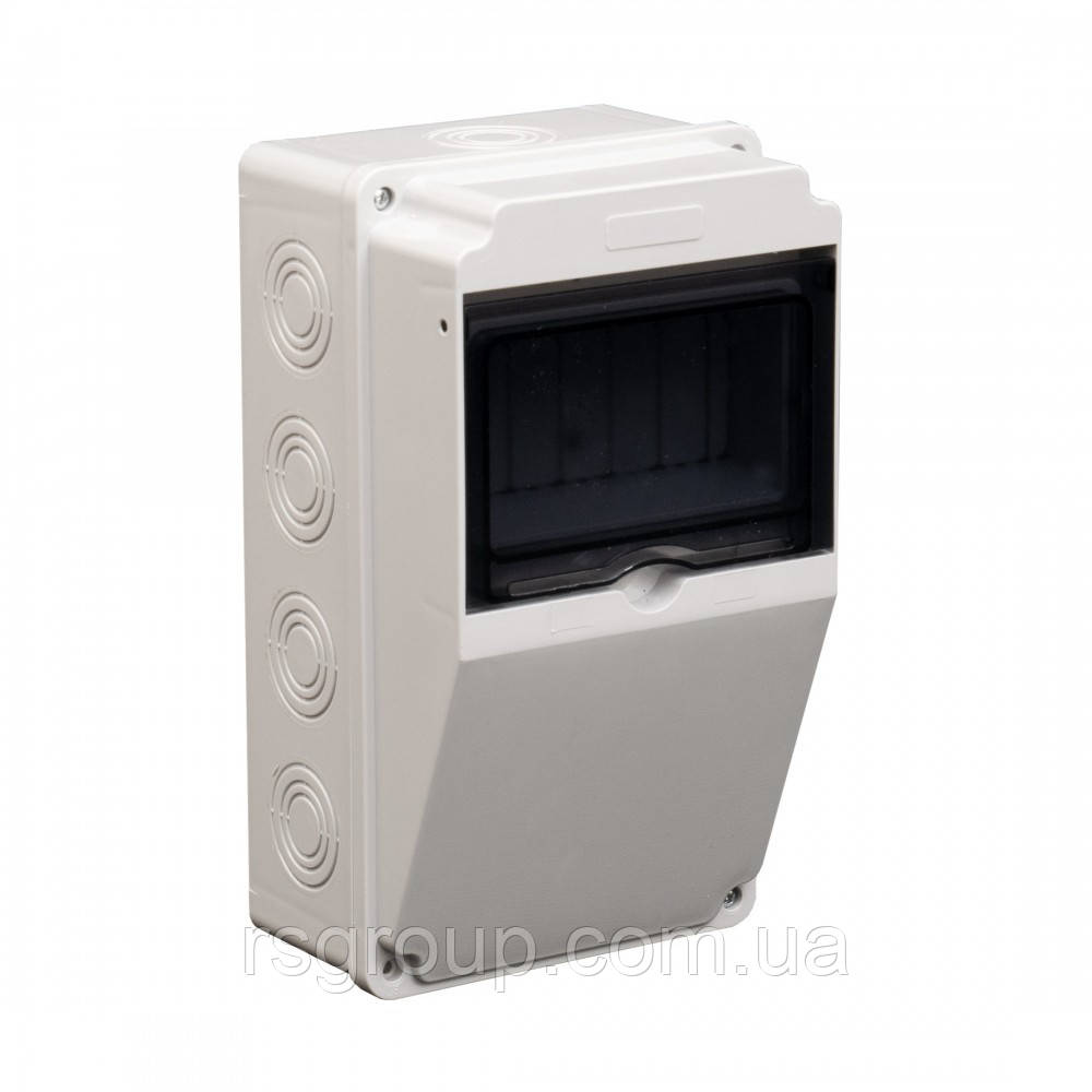 Корпус (щит) на 6 модулів та 1 силовий роз'єм 260x150x120мм IP65