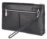 Барсетка чоловіча в гладку шкіру Vintage 14970 Чорна, фото 6