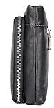 Барсетка чоловіча в гладку шкіру Vintage 14970 Чорна, фото 8