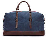 Дорожня сумка текстильна велика Vintage 20083 Синя, фото 2
