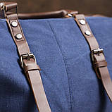Дорожня сумка текстильна велика Vintage 20083 Синя, фото 7