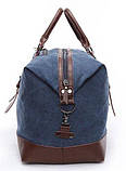 Дорожня сумка текстильна велика Vintage 20083 Синя, фото 8