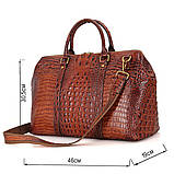 Сумка дорожня Vintage 14397 Коричнева, фото 3