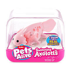 Інтерактивна іграшка Pets Alive Swimming Axolotls ZURU – Аксолотль (рожевий) 9556A