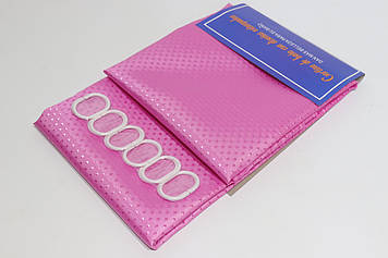 Шторка для ванної широка 240x180 см однотонна рожева 5314/pink