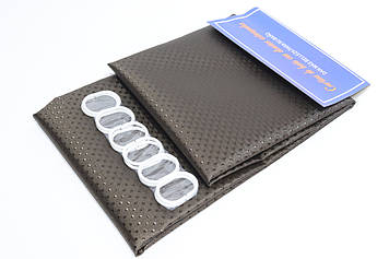 Шторка для ванної широка 240x180 см однотонна темно-коричнева 5314/darkbrown