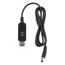 Кабель 2Е USB-A-DC 1 м Black (2E-CCAD9-BK)