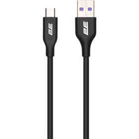Кабель 2E USB-A-micro USB 1 м Black (2E-CCAM-BL)