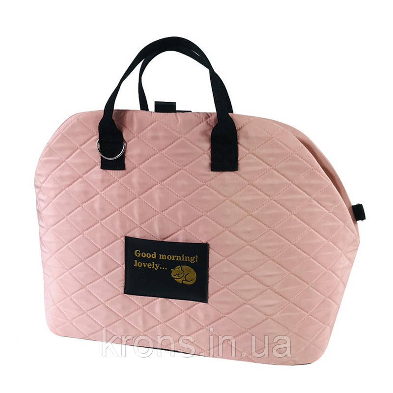 Сумка-переноска для тварин S82 для собак і кішок автомобільна портативна Pink, фото 1