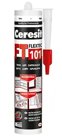 Клей-герметик Ceresit FT 101, поліуретановий білий 280 мл