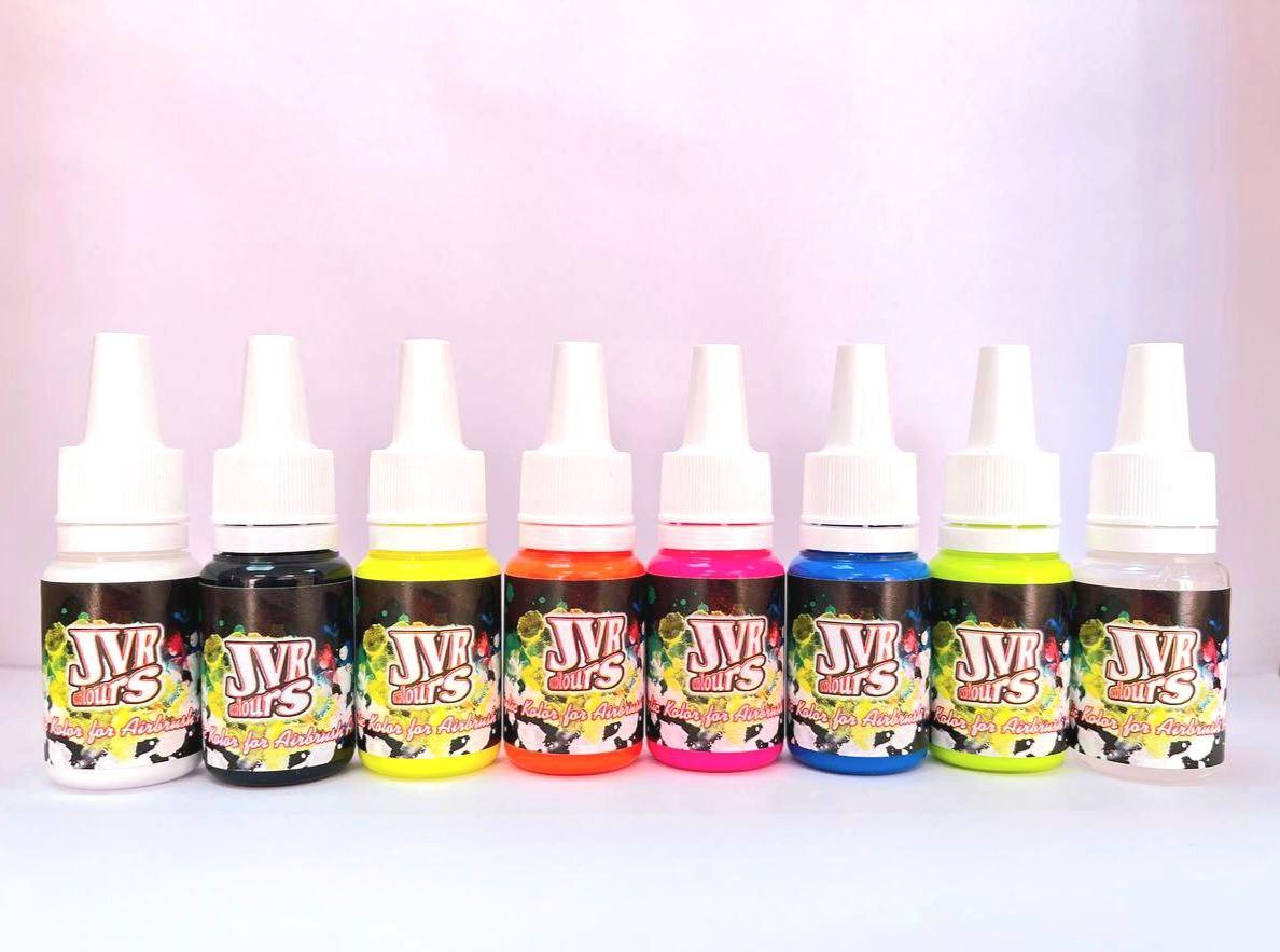JVR Colors Fluo (N) набір фарб для манікюру, фото 1