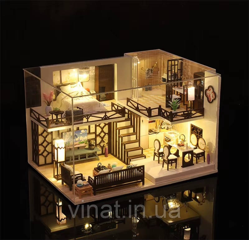 Румбокс Вілла Ясинджу DIY Roombox Villa Yaxinju Інтер'єрний конструктор M-033