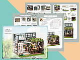 Румбокс Будиночок напівсад Half of The Garden Dollhouse Kit DIY Інтер'єрний конструктор L-035 + купол, фото 11